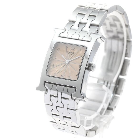 HERMES H watch HH1.210 Orange Dial Quartz Ladies Watch_880048 - Picture 2 of 6